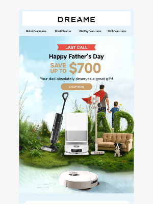 Dreame Tech - ⏰Last Chance to Save on Dad’s Gift-Ends Soon!