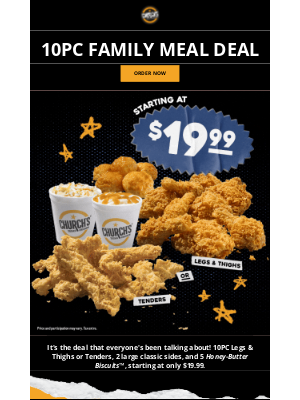 Church's Chicken - All of this food starting at $19.99?! 🤯