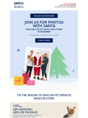 Petco - 🎅 HO HO HO! SANTA'S COMING TO PETCO!