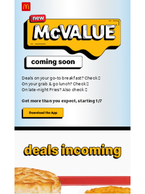 McDonald's - McValue™ is coming 👀​