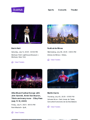 StubHub - Your event lineup: Kevin Hart