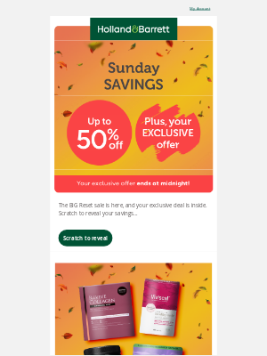 Holland & Barrett International (United Kingdom) - The BIG Reset Sale, PLUS your exclusive savings 🎉