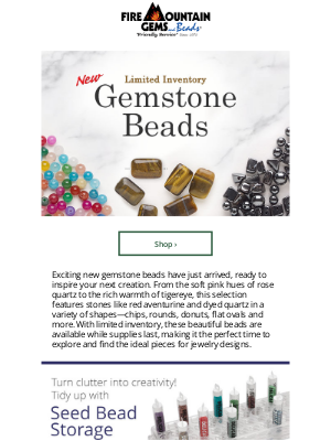 Fire Mountain Gems and Beads - Just In: New Gemstone BEADS for Your Next Masterpiece