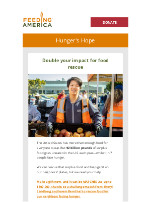 Feeding America - Here's what we're doing with surplus food 🍲