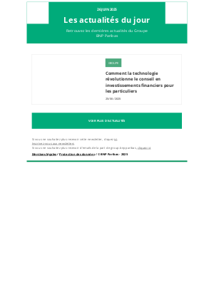 BNP Paribas (France) - BNP Paribas - Les actualités du jour