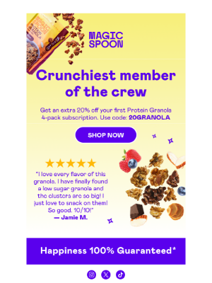 Magic Spoon - Crunchy, tasty, and 20% off