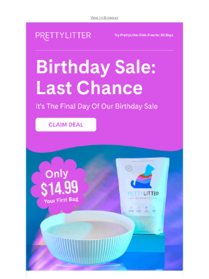 PrettyLitter - Our Birthday, Your Gift 🎁