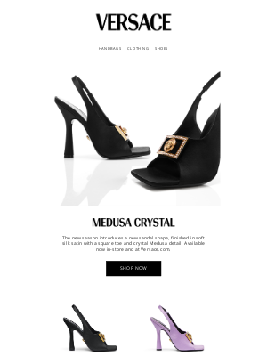 Versace - Introducing Medusa Crystal Sandals