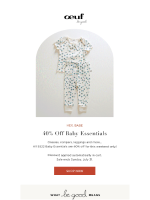 Oeuf - 40% off Baby Essentials