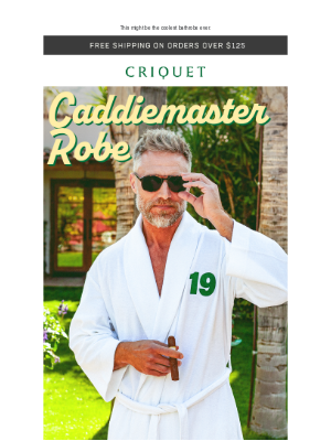 Criquet Shirts - NEW! Caddiemaster ROBE!