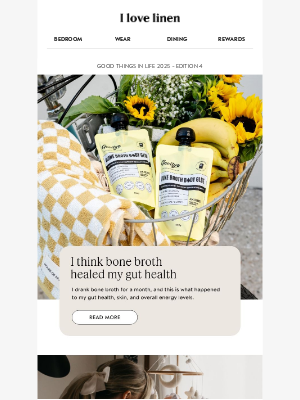 I Love Linen (Australia) - I think bone broth healed my gut health