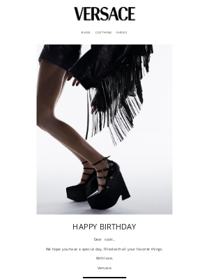 Versace - Here's to You, Happy Birthday from Versace