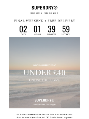 Superdry - Final Weekend: Sale Styles £40 And Under