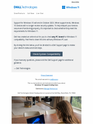 Dell - Windows 10 Support Ends Soon.