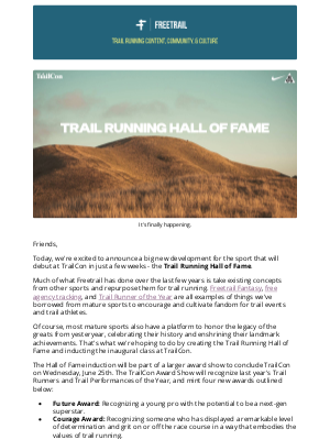 Freetrail - Trail Running Hall of Fame