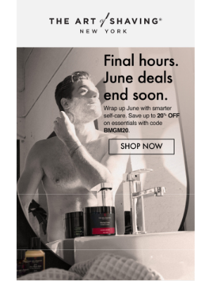 The Art of Shaving - 🧼 End the Month Right—Save Up to 20% Now
