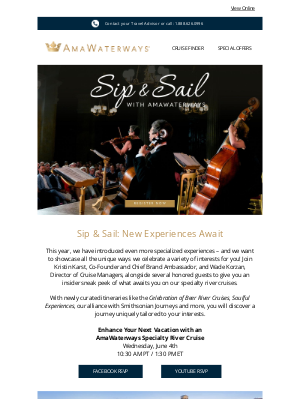 AmaWaterways - Reminder to Join Us June 4th!