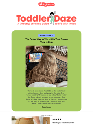 Tinybeans - The better way to warn kids that screen time is over 🙌