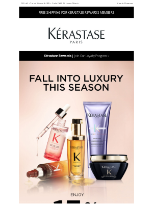 Kérastase - Don’t miss out on 15% off your haircare favorites!
