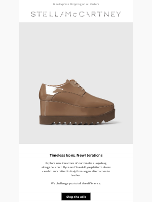 Stella McCartney - Can you tell that it's vegan?