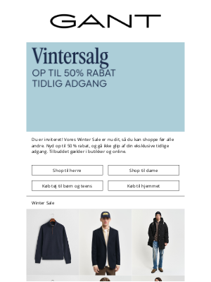 Winter Sale – op til 50 % rabat