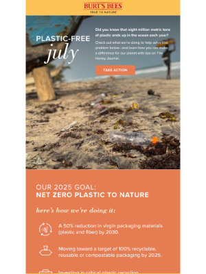 Burt's Bees - Ready to go plastic free this July?