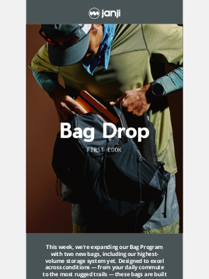 Janji - FIRST LOOK: BAG DROP