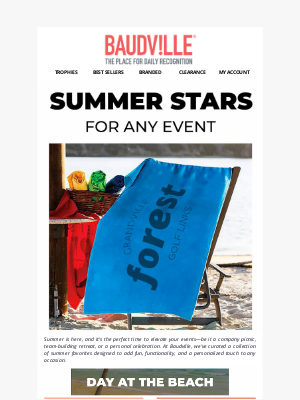 Baudville - Gear Up for Summer Events with Style!