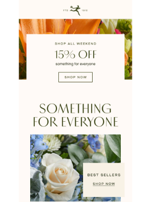 15% Off Nationwide Flower Delivery