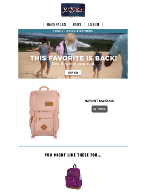 JanSport - It’s here, grab your JanSport fast!