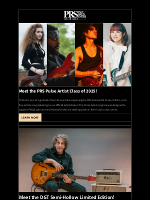 prsguitars - A Special PRS Archive Guitar, Meet the Pulse Artist Class of 2025, and more! 🚀