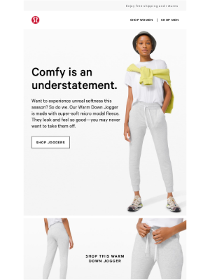 Lululemon email marketing strategy - MailCharts