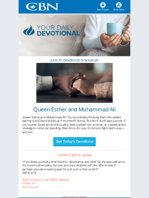 The Christian Broadcasting Network - Today's Daily Devotional 06/21