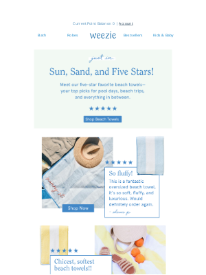 Weezie - Sun, Sand, and Five Stars!