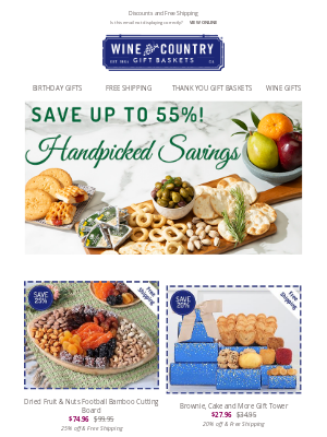 WineCountryGiftBaskets - Save up to 55%