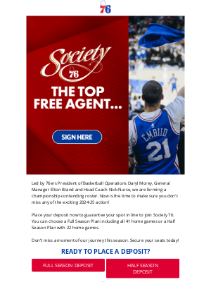 Philadelphia 76ers - Secure Your Spot for the 2024-25 Season 🏀