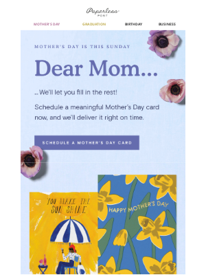 Paperless Post - Schedule your Mother’s Day cards now
