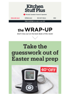Kitchen Stuff Plus - 2 Days Left! Don't Miss This