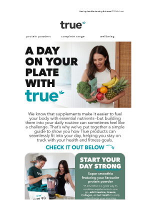 True Protein (Australia) - Your Ideal Day Starts on Your Plate 🍽️