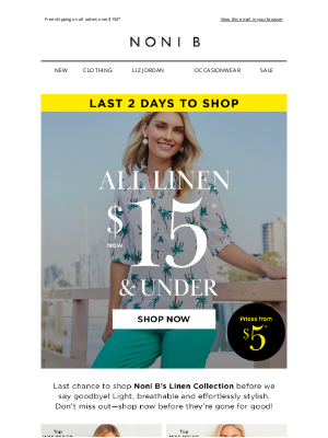 Noni B AU - Ready, Set, SHOP! EVERYTHING Must Go