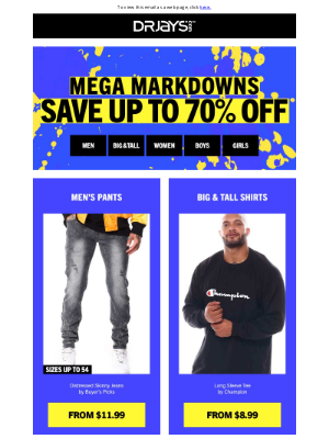 DrJays - MEGA Markdowns + Take an Extra 20% Off!