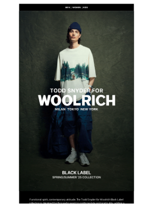 Woolrich - Black Label: outdoor sophistication
