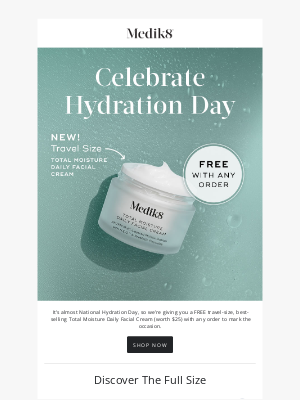 Medik8 - 💙 FREE Travel Size Moisturizer With Any Purchase.