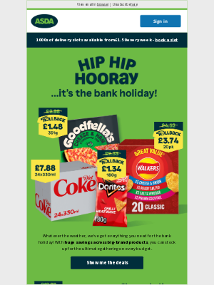 ASDA Good Living (United Kingdom) - Save big this bank holiday!