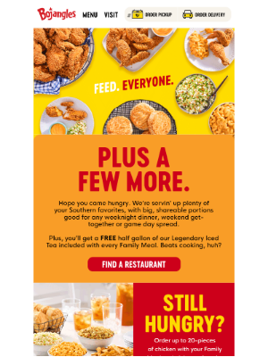 Bojangles' - Chicken was made to be shared