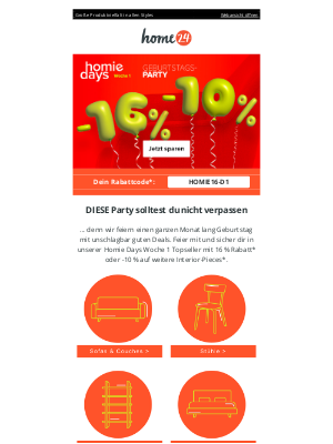 home24 (Germany) - 16 % Rabatt auf Topseller 👀