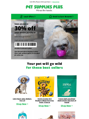 Pet Supplies Plus - Give your dog a scratch for us... Here's some perfect picks for your furry friends