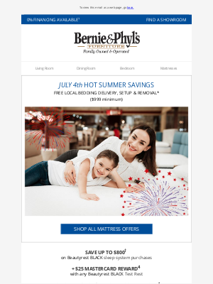 Bernie & Phyl's Furniture - 🩵🤍❤️ Save up to $800 with July 4th Mattress Savings ❤️🤍🩵