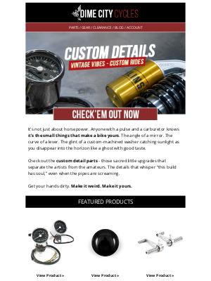 Dime City Cycles - 🔩 The Devil's in the Details - and So Is the Style 🛠️