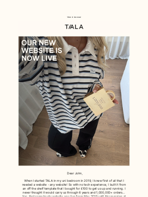 Wearetala - OUR NEW WEBSITE IS NOW LIVE
